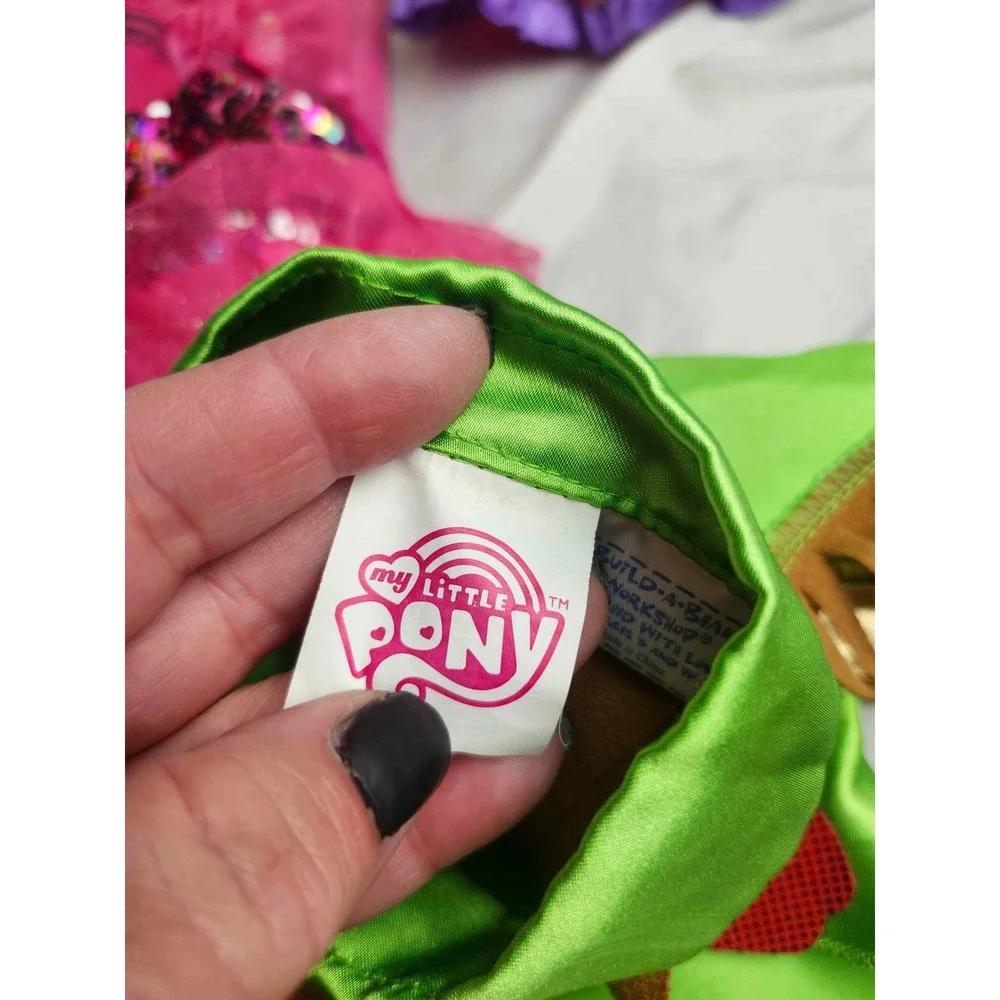 Build-A-Bear Workshop Clothing Lot Disney Princess Aurora My Little Pony 8pc